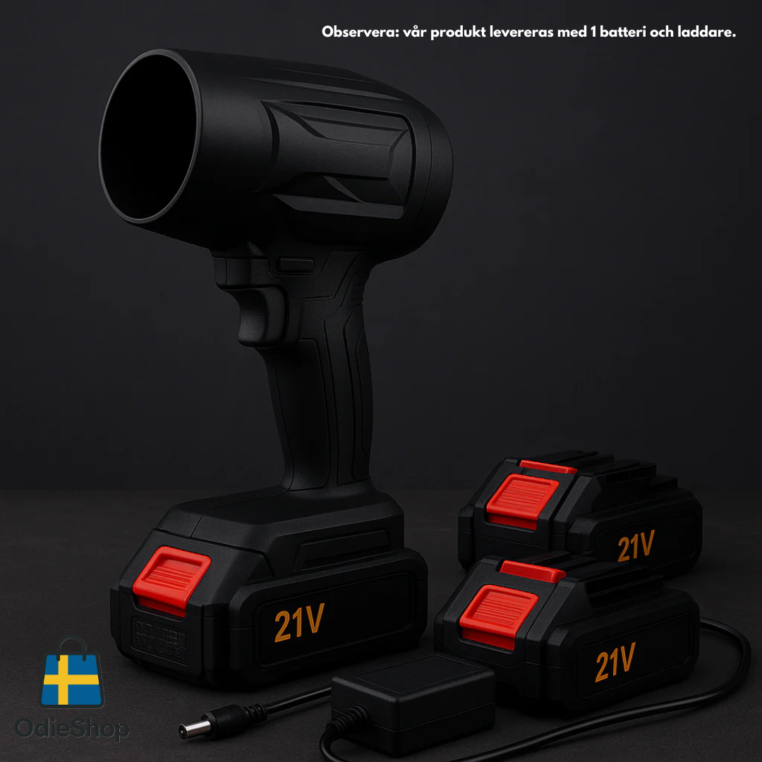 LeafBlowerCompact™ – Trådlös städning på sekunder.