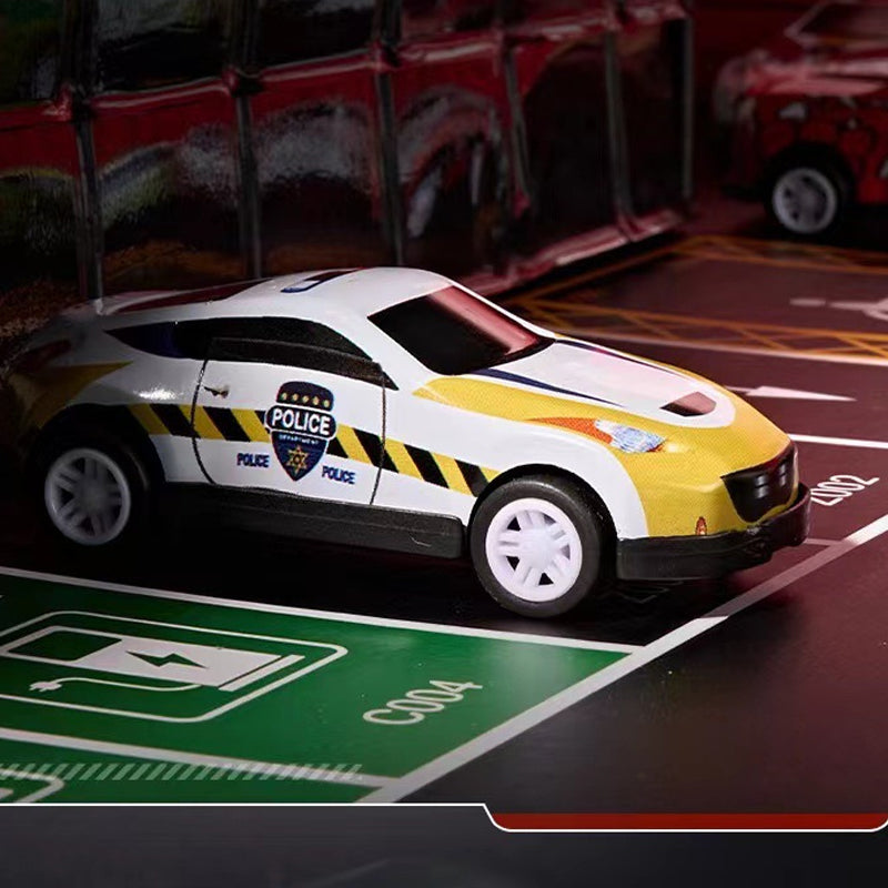 MiniCar MegaSet™🎁 48 mini pullback-bilar med inbyggt garage!